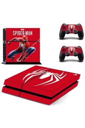 Spiderman Logo Playstation 4 Fat Sticker Kaplama Sp-04 PS4EAKT437