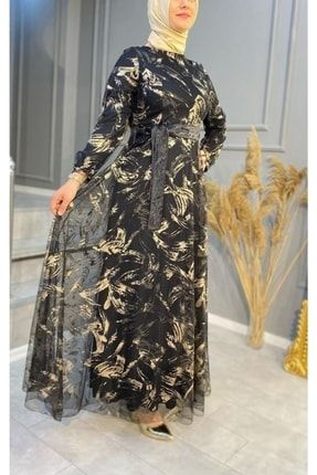 Kopya - Kopya - Kadın Tesettür Abiye Elbise 300-are300-00009