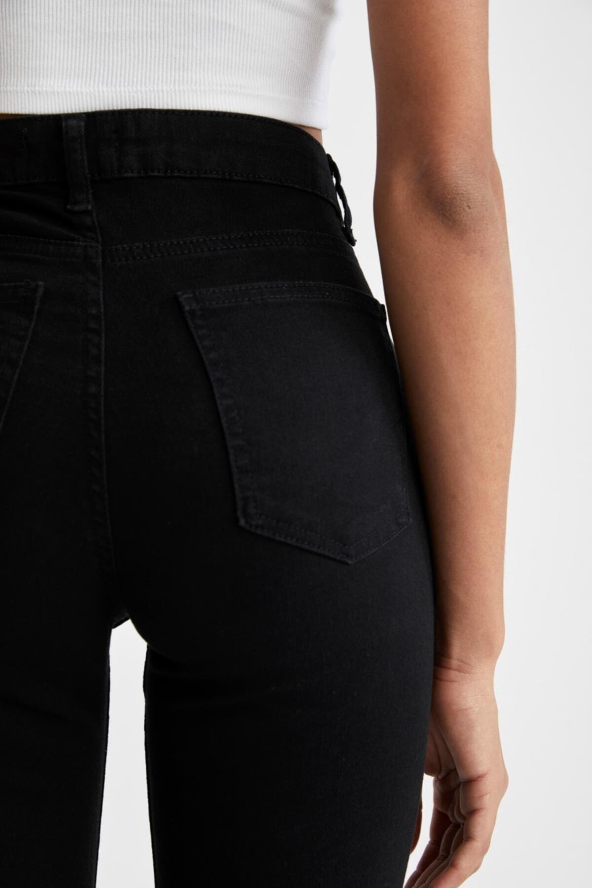 Straight Fit normal Bel Ekstra Uzun Jean Pantolon