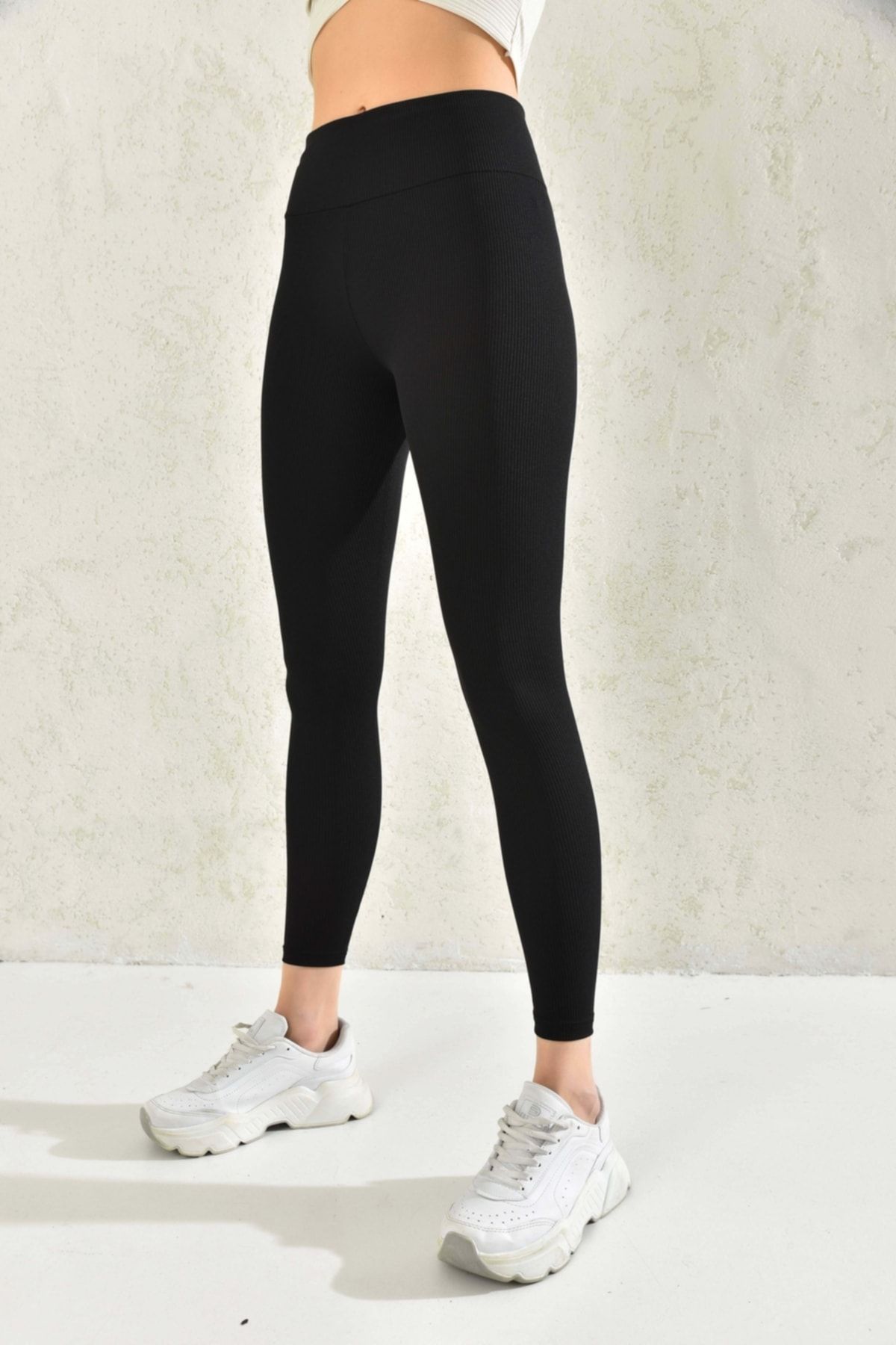 VOLT CLOTH NG Extra Flexible High Waist Ribbed Tights Trendyol