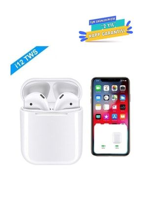 Xx58- I12 Beyaz Inpods 12 Renkli Dokunmatik Siri Destekli Bluetooth Kulaklık Inpods Kulaklık 4321