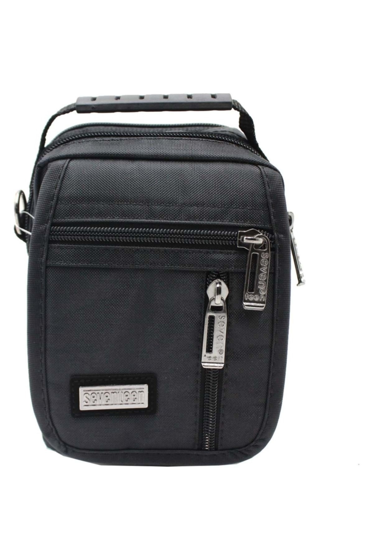 حقيبة يد وكتف رجالية متعددة الأقسام 3450 باللون الأسود