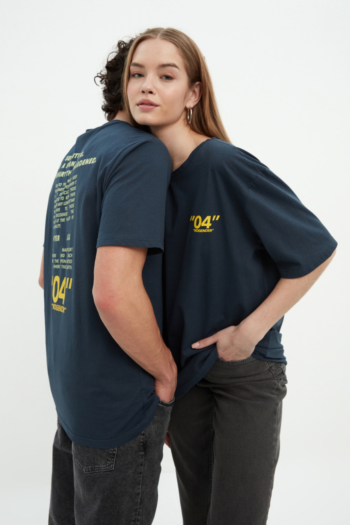 Trendyol Collection T-Shirt Dunkelblau Regular Fit