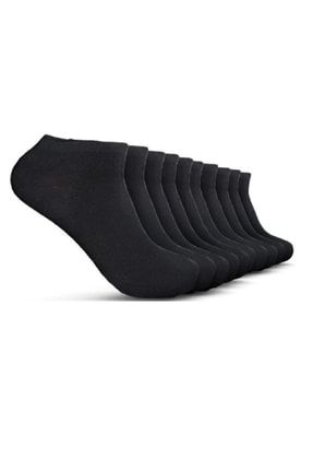 Siyah Erkek 10'lu Basic Patik Çorap 22