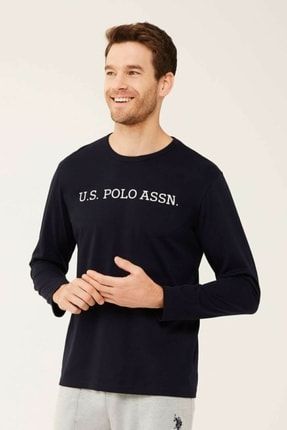 Us Polo Assn Erkek Lacivert Uzun Kollu T-shirt 18467