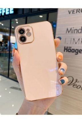 Iphone 11 Kılıf Luxury (12 GÖRÜNÜMLÜ) Yumuşak Silikon Kamera Korumalı Kılıf Gold 11luxury