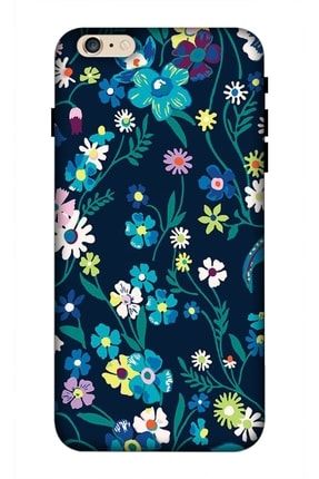 Iphone 6 Plus - 6s Plus Uyumlu Kılıf Baskılı Mavi Çiçekler Desenli A++ Silikon - 8834 ip 6 Plus - 6s Plus Kılıf Zpx-Ket-023
