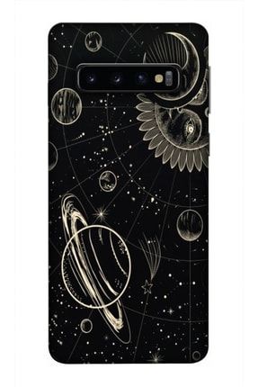 Samsung Galaxy S10 Uyumlu Kılıf Baskılı Gezegen Ay Güneş Desenli A Silikon 8841 Samsung S10 Kılıf Dst-Ket-023