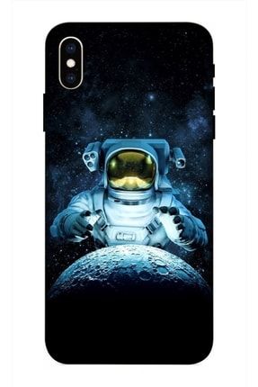 Iphone X - Xs Uyumlu Kılıf Baskılı Astronot Desenli A++ Silikon - 8829 İphone X - Xs Kılıf Dst-Ket-022