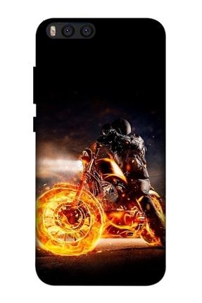 Xiaomi Mi 6 Kılıf Baskılı Ateş Motosiklet Desenli A++ Silikon - 8830-Uyumlu Xiaomi Mi 6 Kılıf Dst-Ket-022