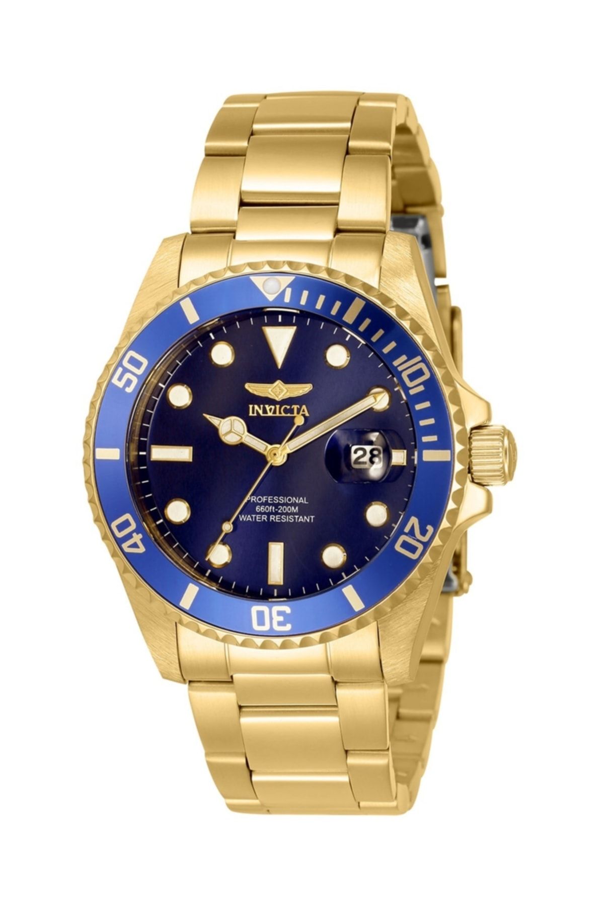 Invicta pro diver clearance blue and gold