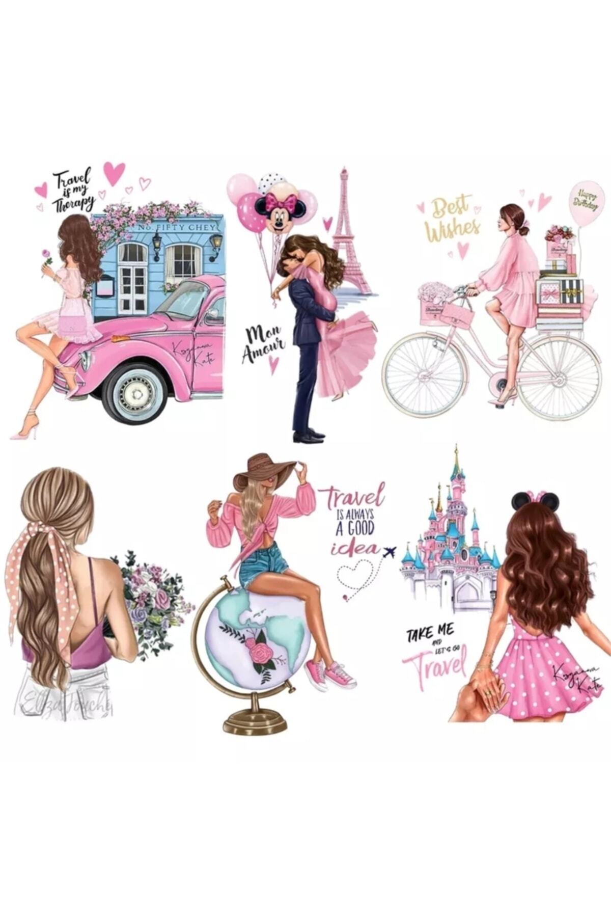 DTF BASKI Kız Baskı-girls Transfere Hazır -dijital Tekstil Baskı-ütü Baskı