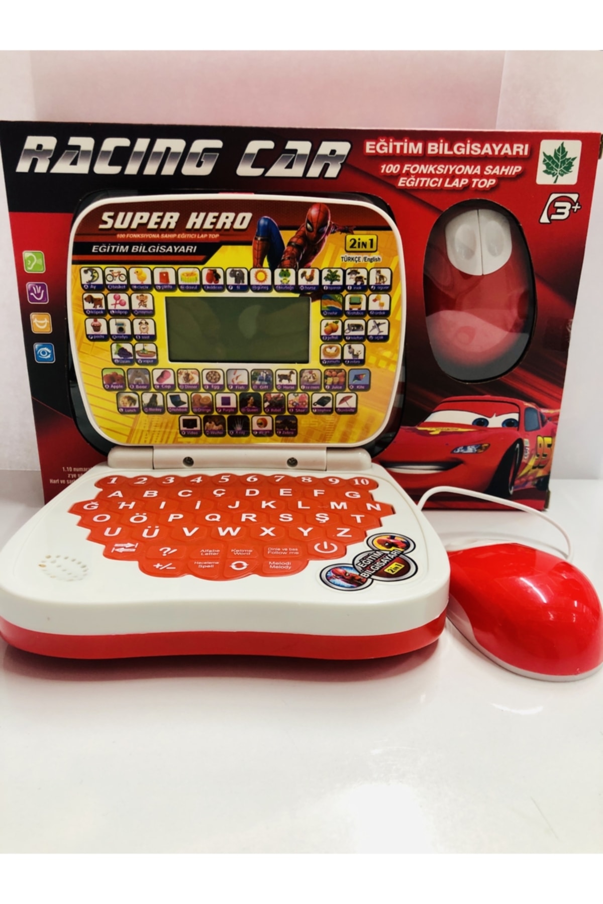 CNR Oyuncak Laptop Bilgisayar Türkçe-ingilizce 100 Fonksiyonlu Eğitici Oyuncak