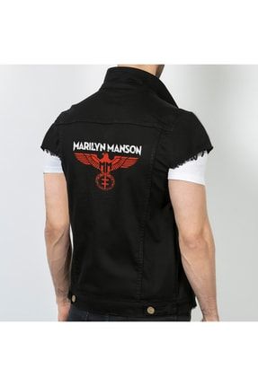 Marlyn Manson Kot Siyah Yelek YLK0108