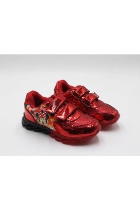 Kırmızı Simli Minnie Mouse Sneaker GM2711