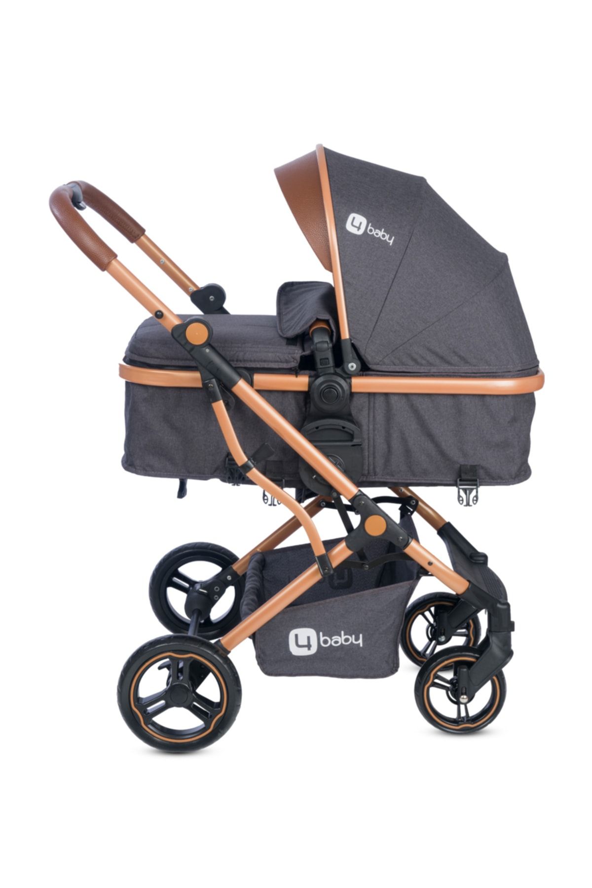 4 Baby Smart Gold Travel Sistem Bebek Arabası Antrasit SN8936