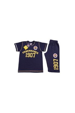 Fenerbahçe Kısa Kolu Kapri Pantolonlu Erkek Çocuk Pijama Takımı 00102