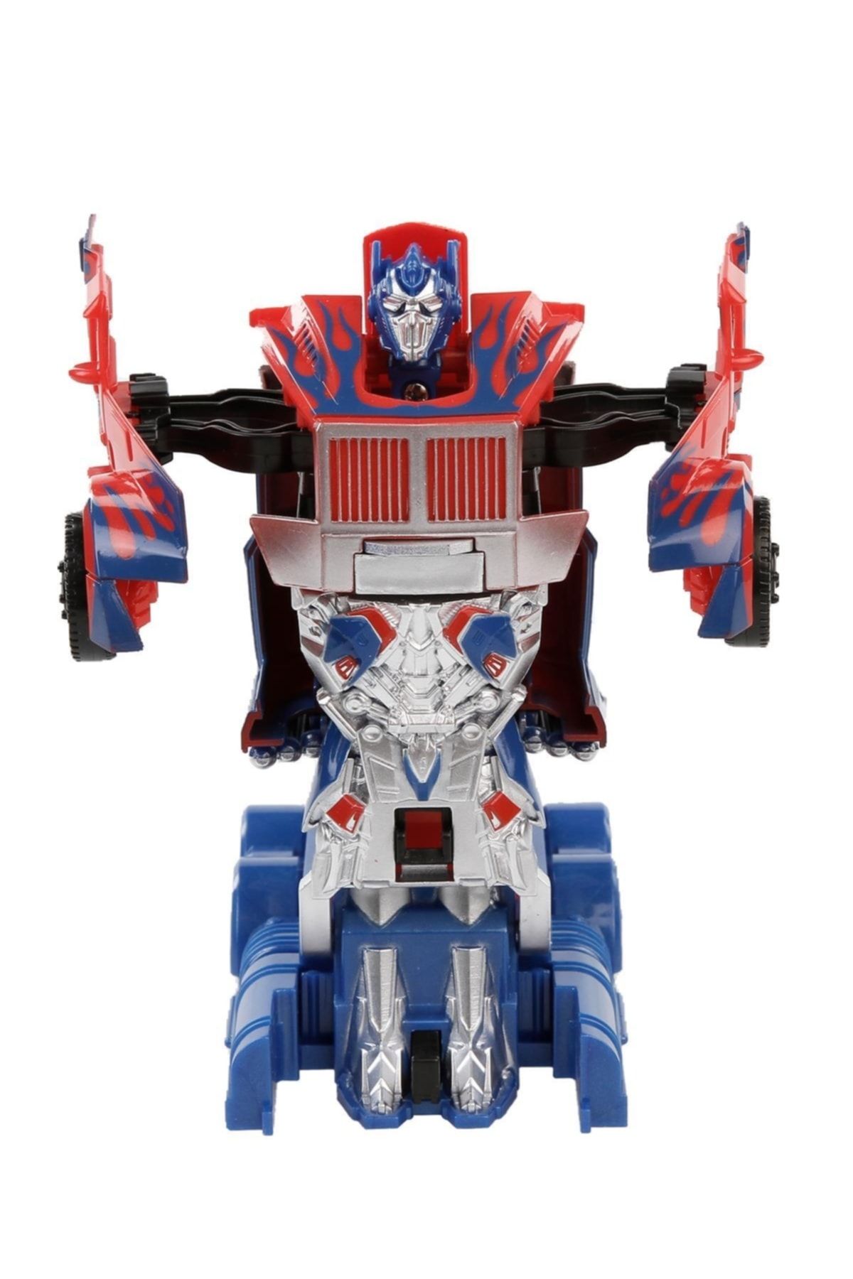 Hyd-Toy Robot Transforming Truck Transformers One-Button Transforming Robot Pull Drop Toy Car 2