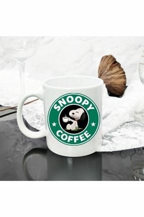 Snoopy Coffe Starbucks Baskılı Kapa Bardak st-0004