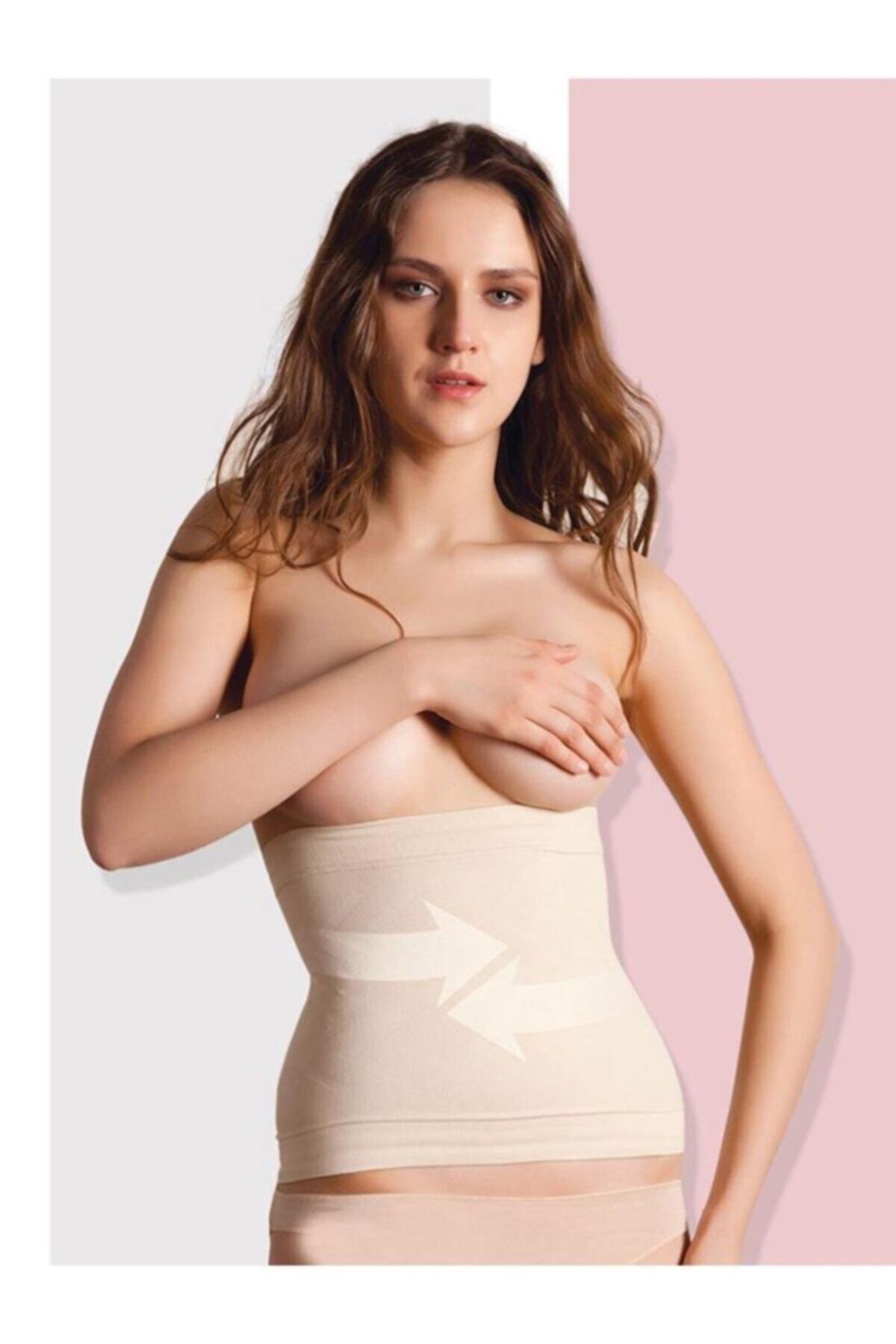 Anıl 5231 Women's Shapewear Polyamide Elastane Silicone Corset Under Breast  - Trendyol