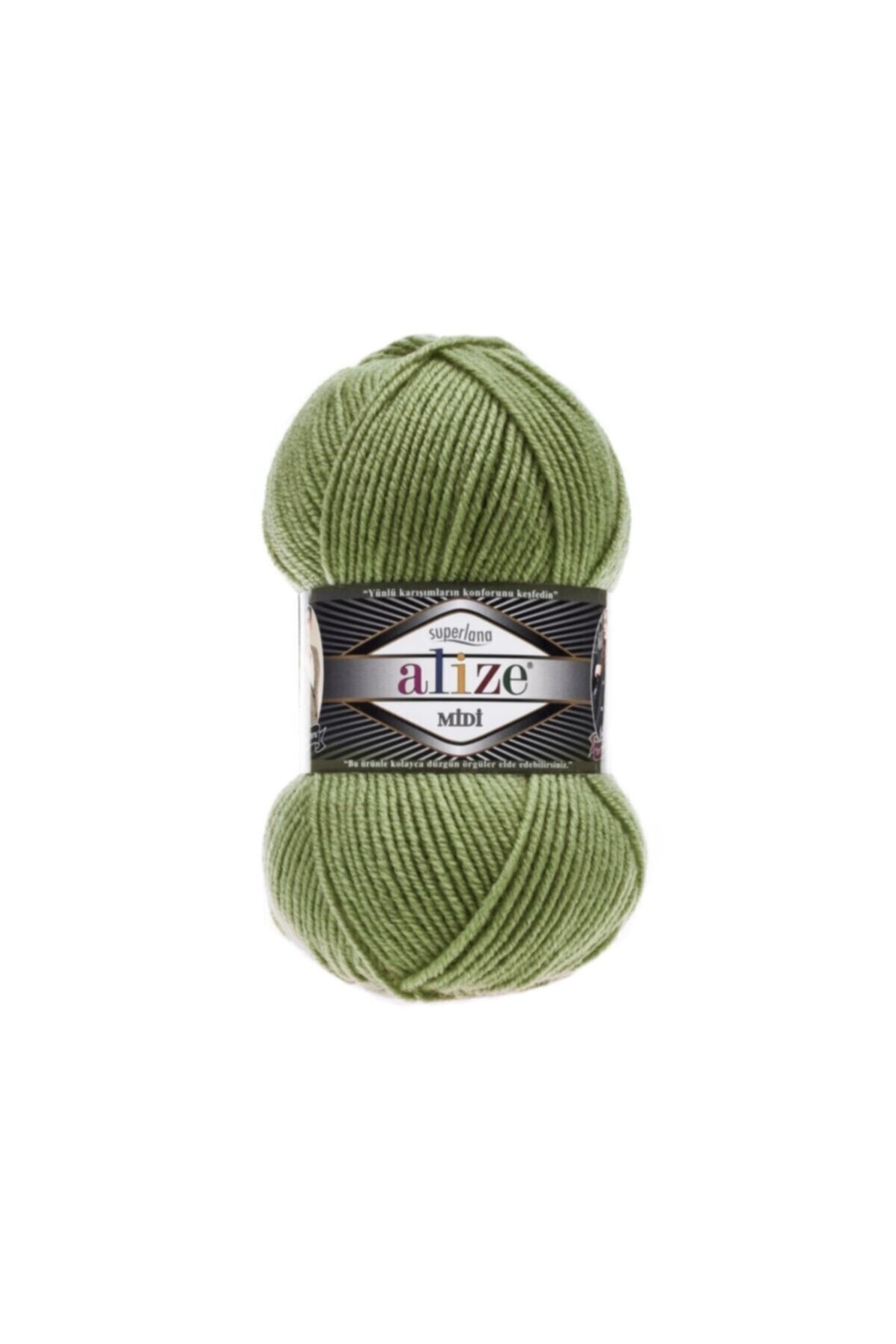 Superlana Midi 5 Pieces Olive Knitting Rope Color Code: 620