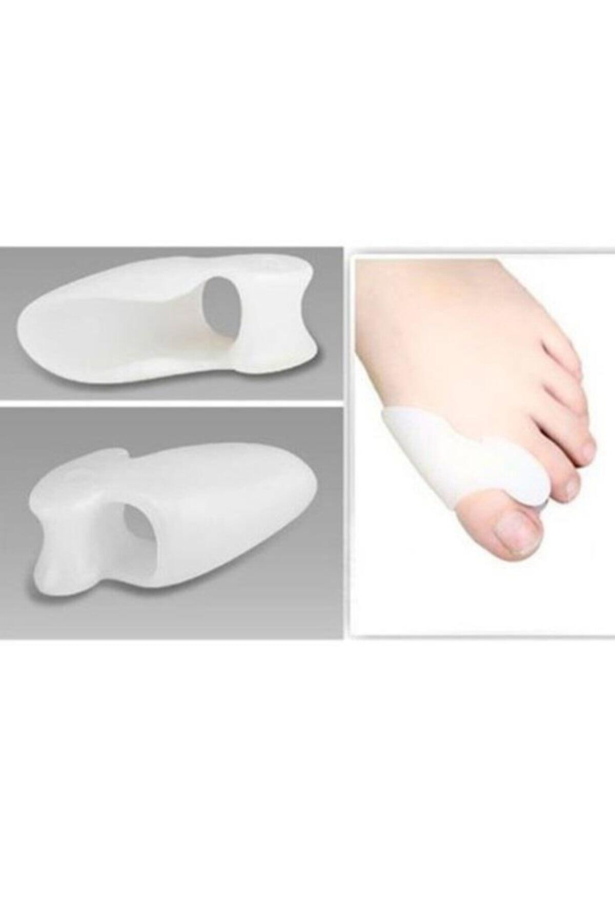 Ayak Bunyon Parmak Bunyon Kemik Koruyucu Makaralı Halluks Valgus Beyaz 2 Li