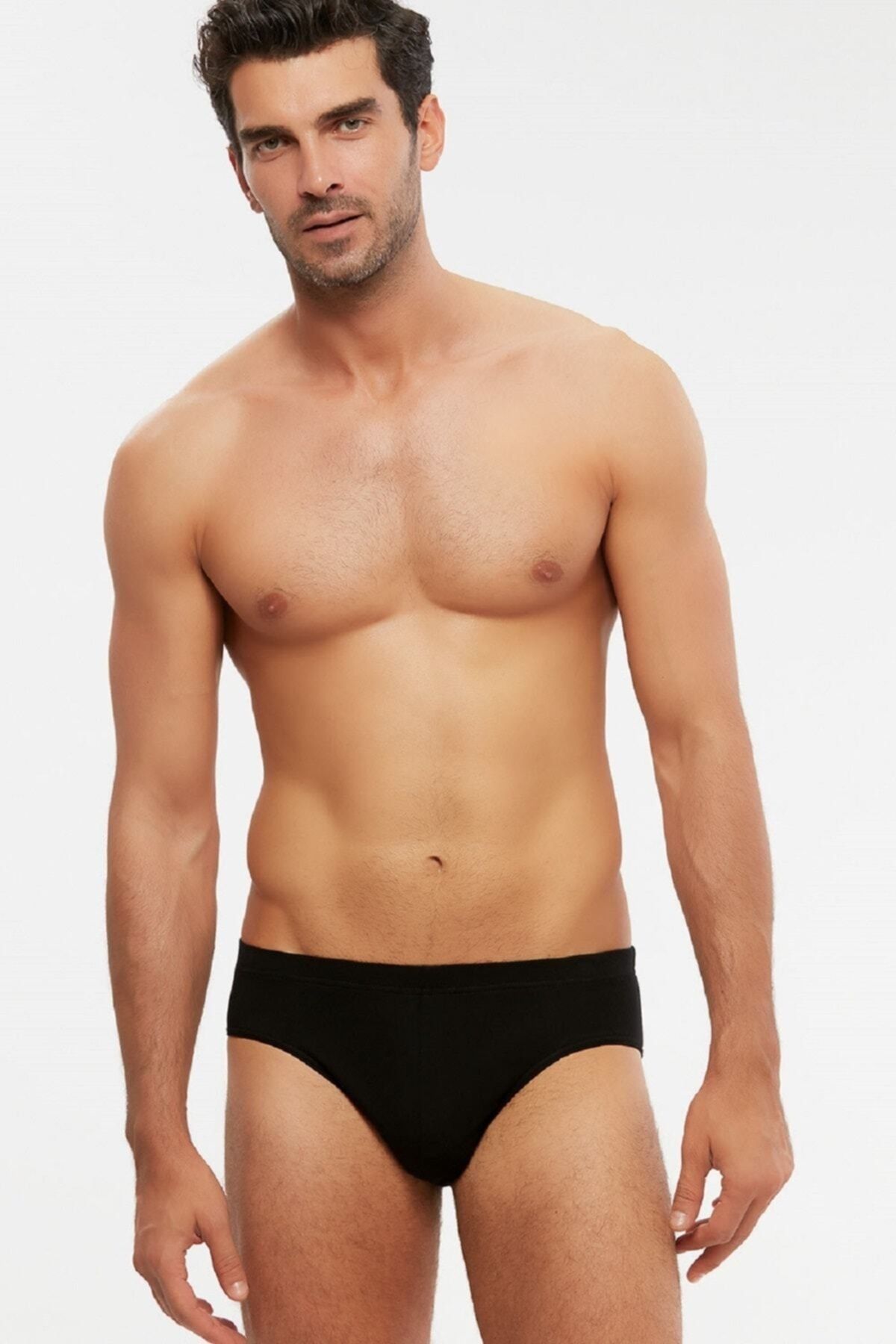 2'li Erkek Siyah Cotton Slip Yeni Sezon