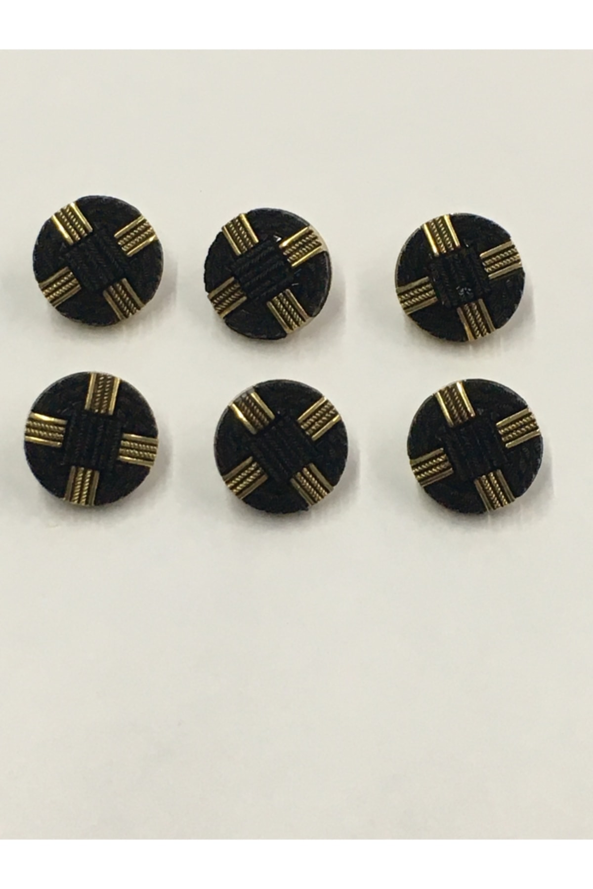 Italian Vest Cardigan Sleeve Length Button. Black Gold Metalized