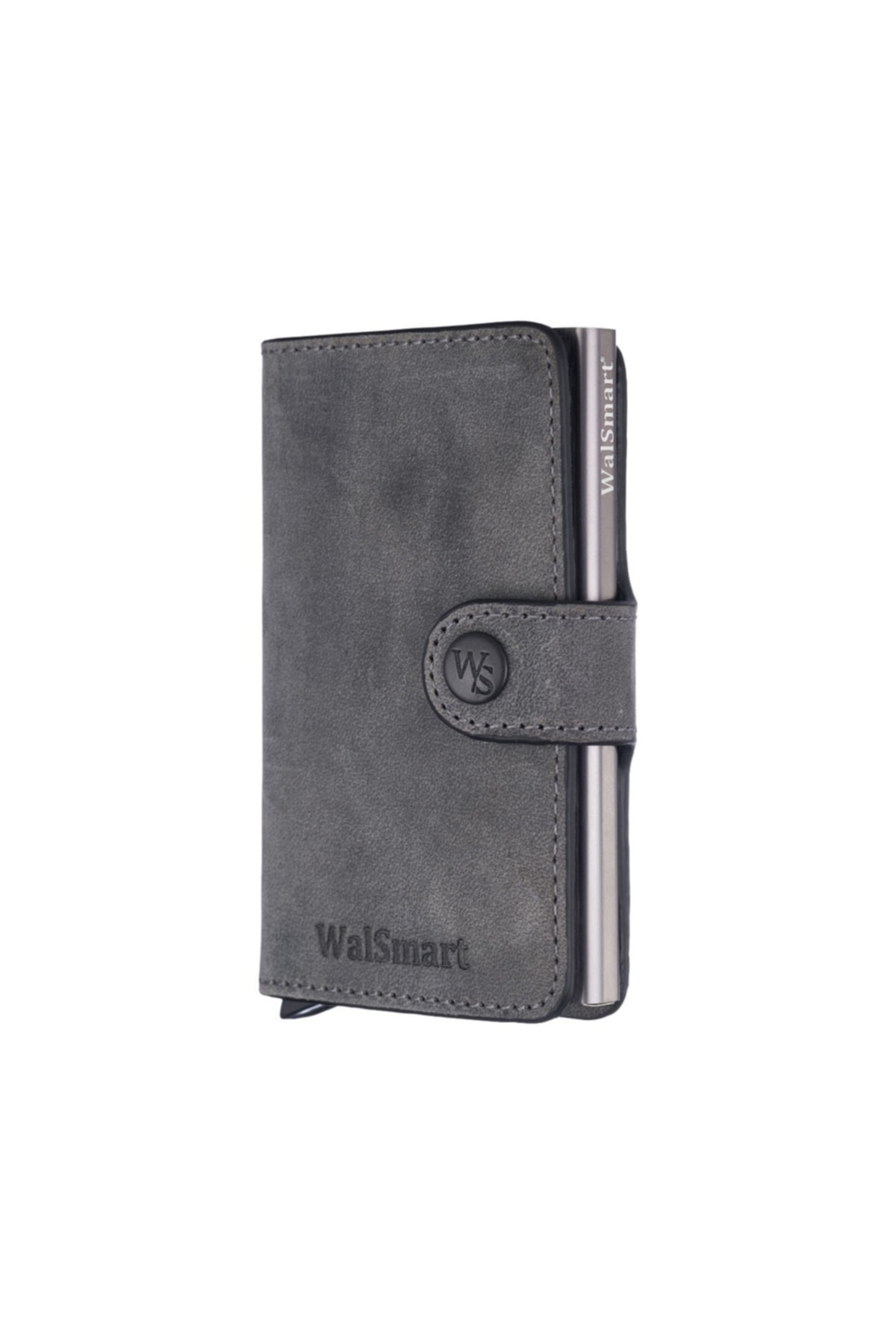 کیف پول مردانه خاکستری WalSmart | PRA-3234174-835285 اورجینال - تصویر 3
