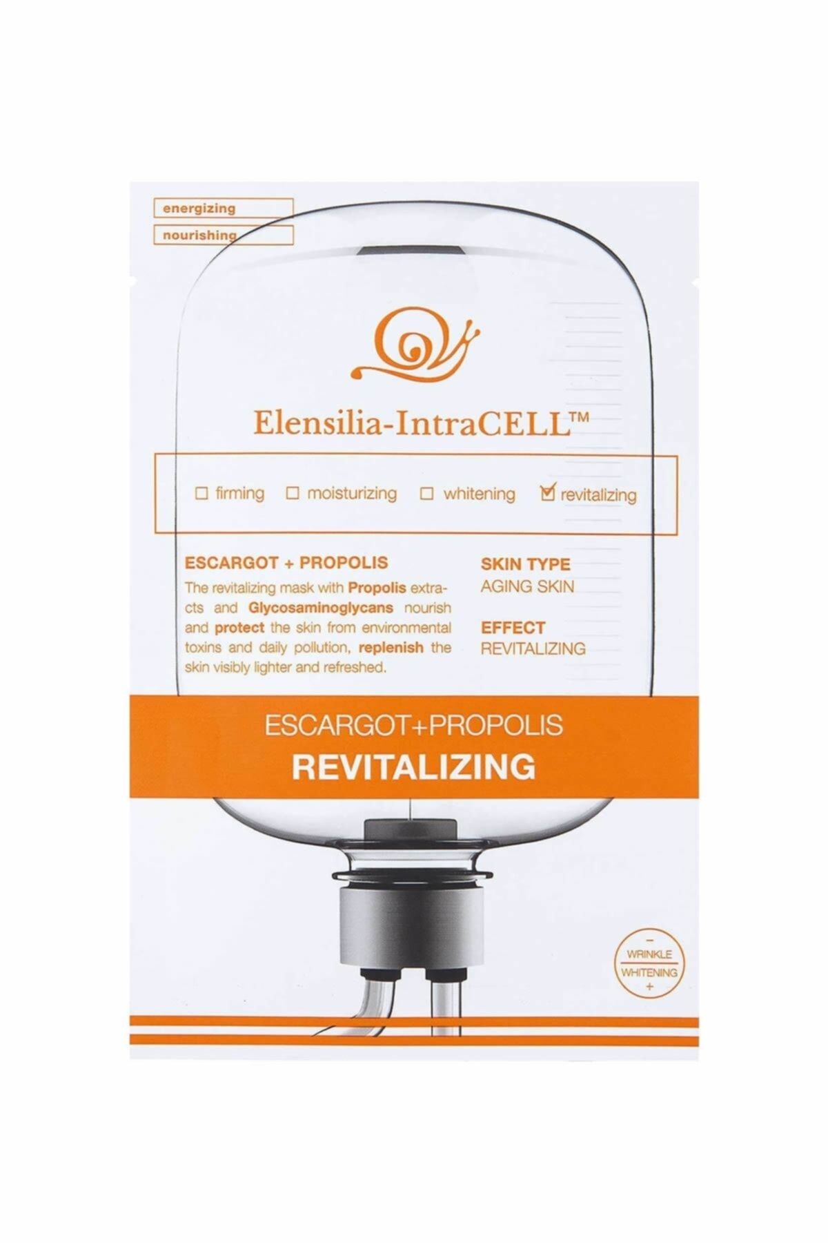 ELENSILIA Escargot + Propolis Yenileyici Ve Besleyici Yaprak Maske Intracell Propolis Mask