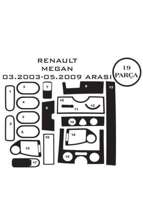 Renault Megane 2 03-08 18 Parça Konsol Maun Kaplama Maun 1005600134