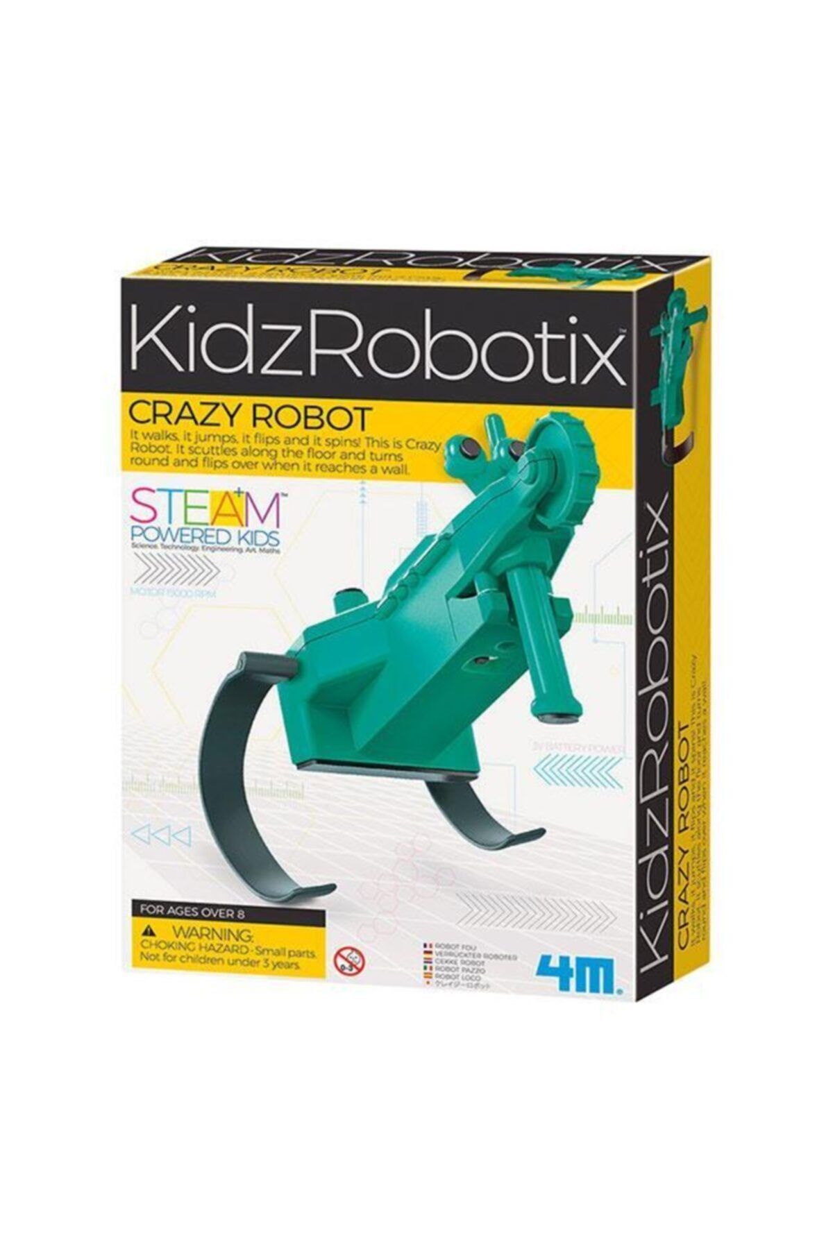 4M-Crazy Robot 3393 - Κιτ Επιστήμης Steam Crazy Robot 1