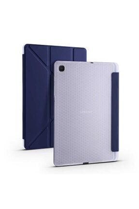 Samsung Galaxy Tab S6 Lite P610 10.4 Inç Tri Folding Lacivert Tablet Kılıfı nzhtek053061