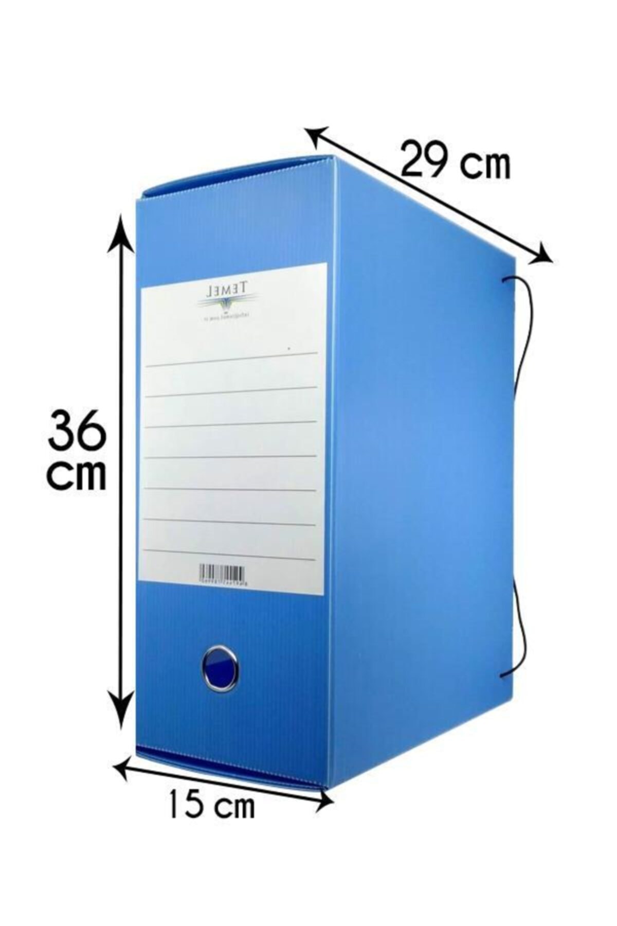 Temel Arşiv Ve Proje Kutusu 29x36x15cm Mavi 1 Adet