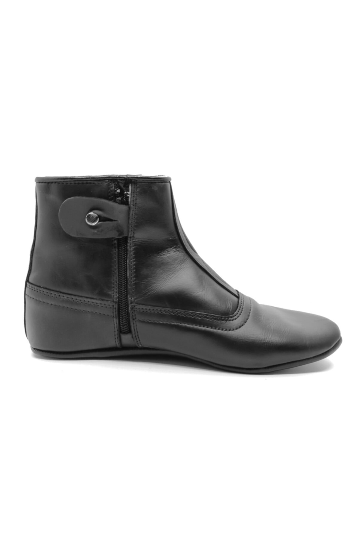 Derihome Hakiki Deri Unisex Siyah Lastikli Kalın Mest 3