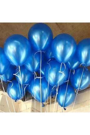 10 Adet Mavi Renk Metalik Balon (helyum Uyumlu, 12 Inç - 30 Cm) MSC2317