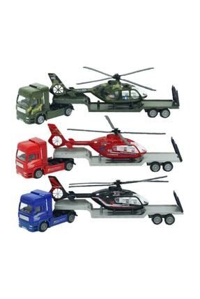 1:48 Metal Helikopter Taşıyıcı Tır 25417