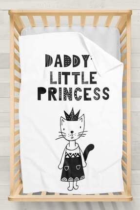 Babasının Kızı Sevimli Kedi Çocuk Wellsoft Bebek Beşik Battaniye Yatak Örtüsü Ossobebekbattaniyesi63