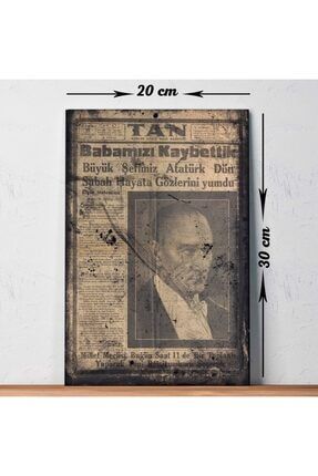 11 Kasım 1938 Gazete Atatürk Baskılı Retro Tablo 308 TBL566488