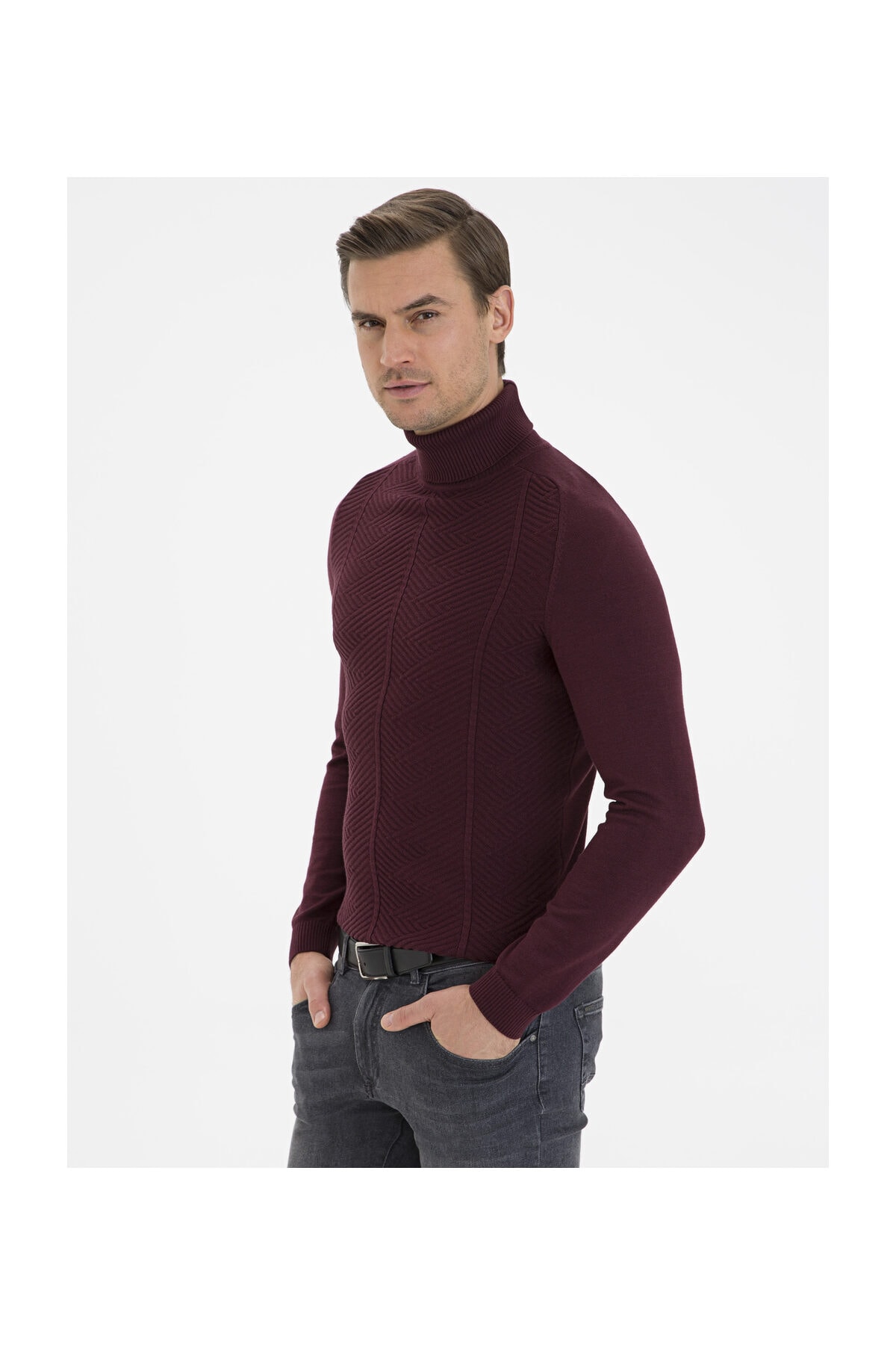 پلیور مردانه راسته آستین بلند | پیر کاردین Pierre Cardin G021SZ0TK.000.1114097 - تصویر 3