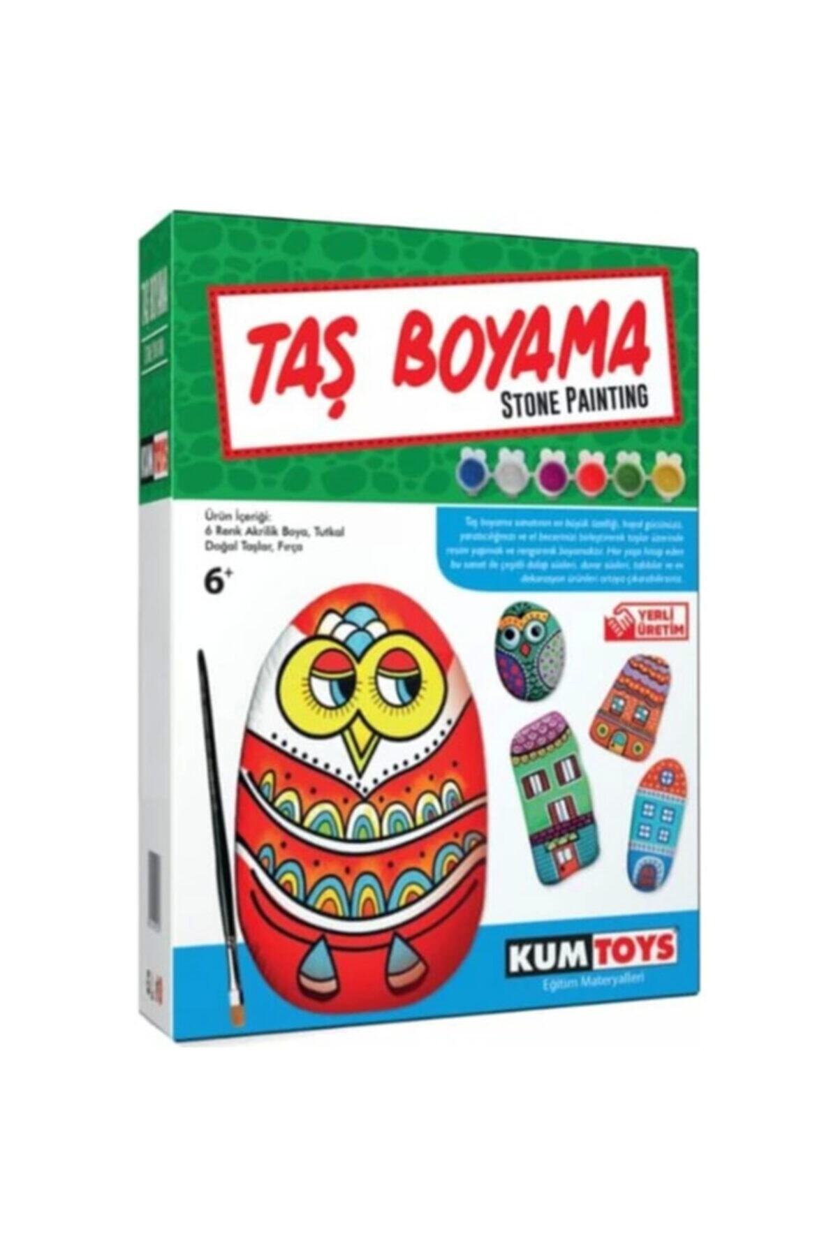 Redka/KumToys-Kumtoys Coding and Diytoy - Magnetic Tablet, Alphabet and Relationship Building Stone Painting Set (4 Pieces) 5
