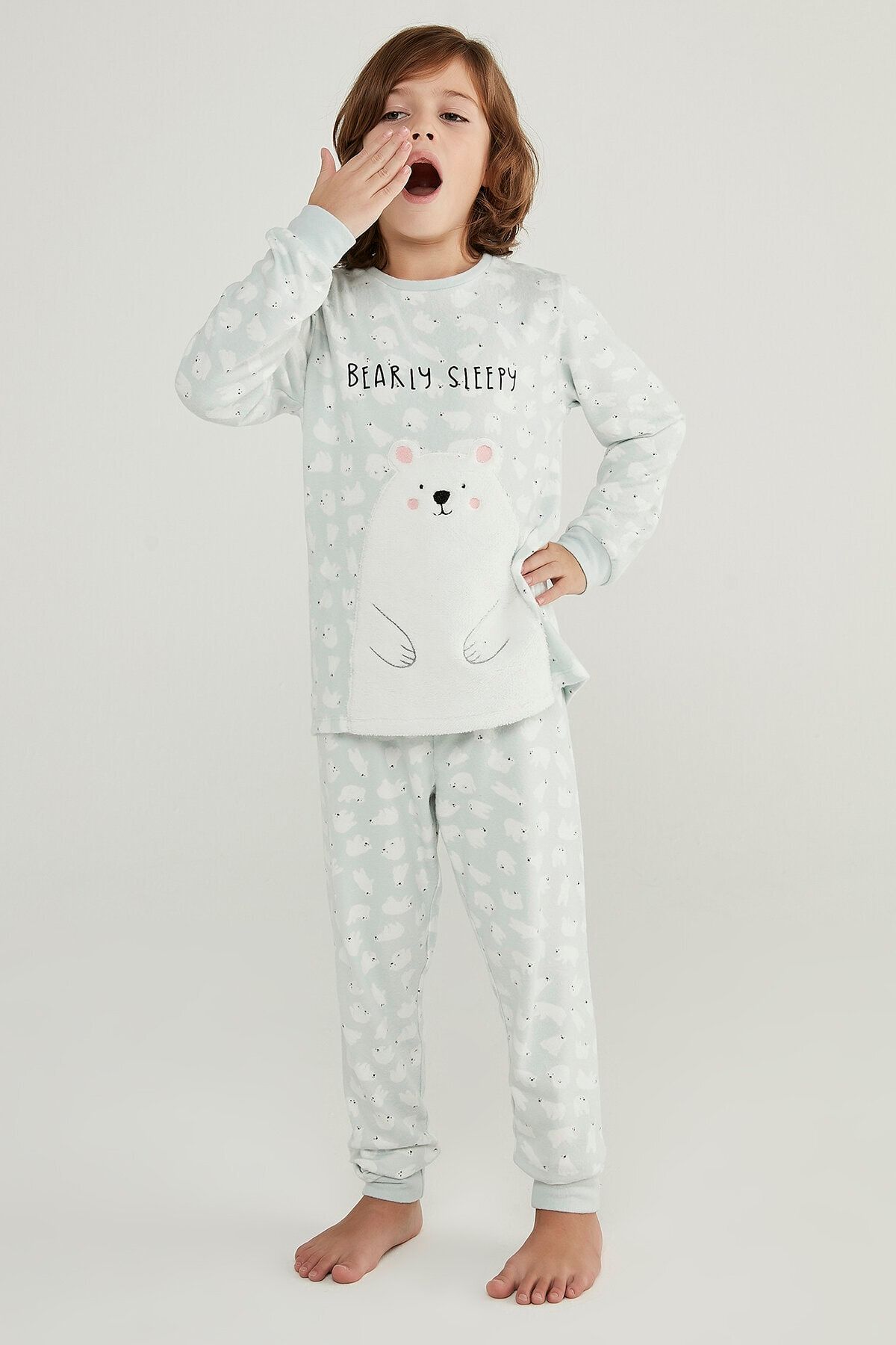 penti erkek cocuk polar bear termal 2li