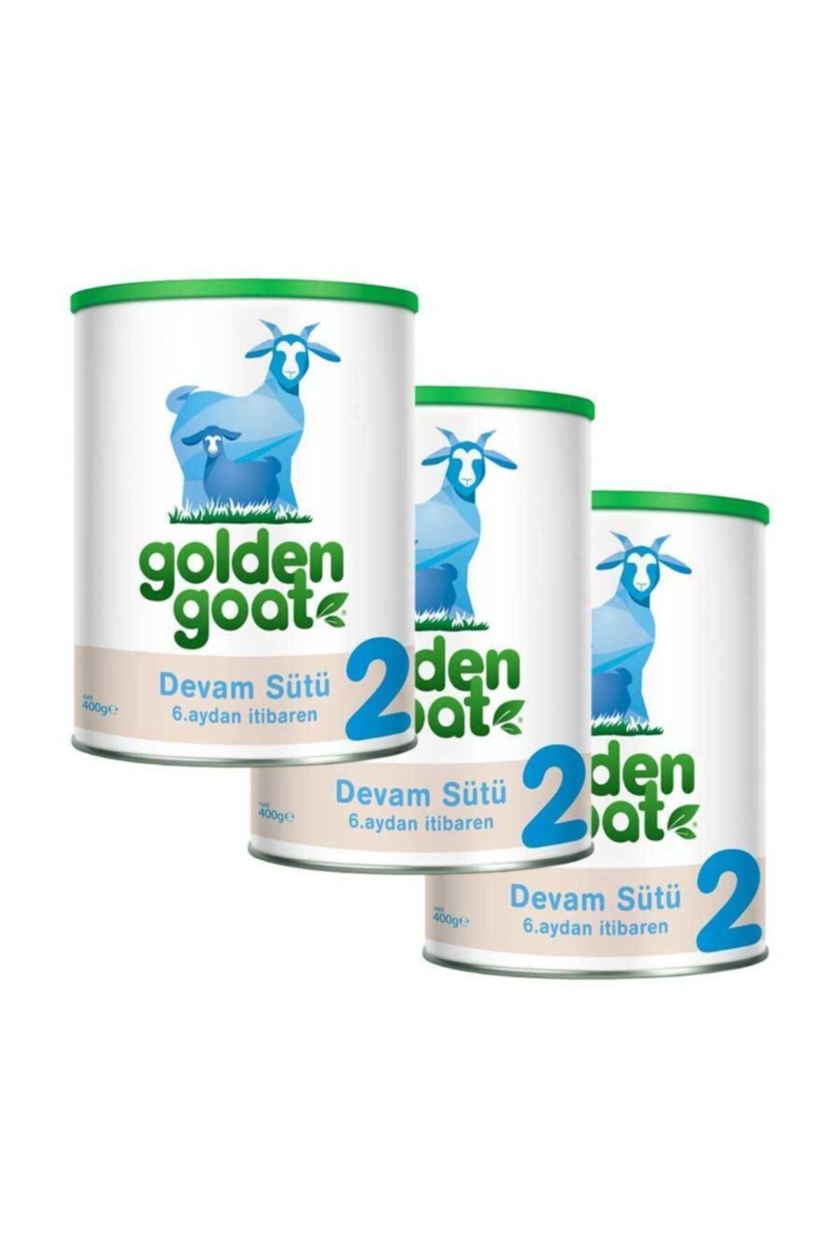 Golden Goat 2 Keçi Sütü Bazlı Devam Sütü 400gr* 3'lü Paket