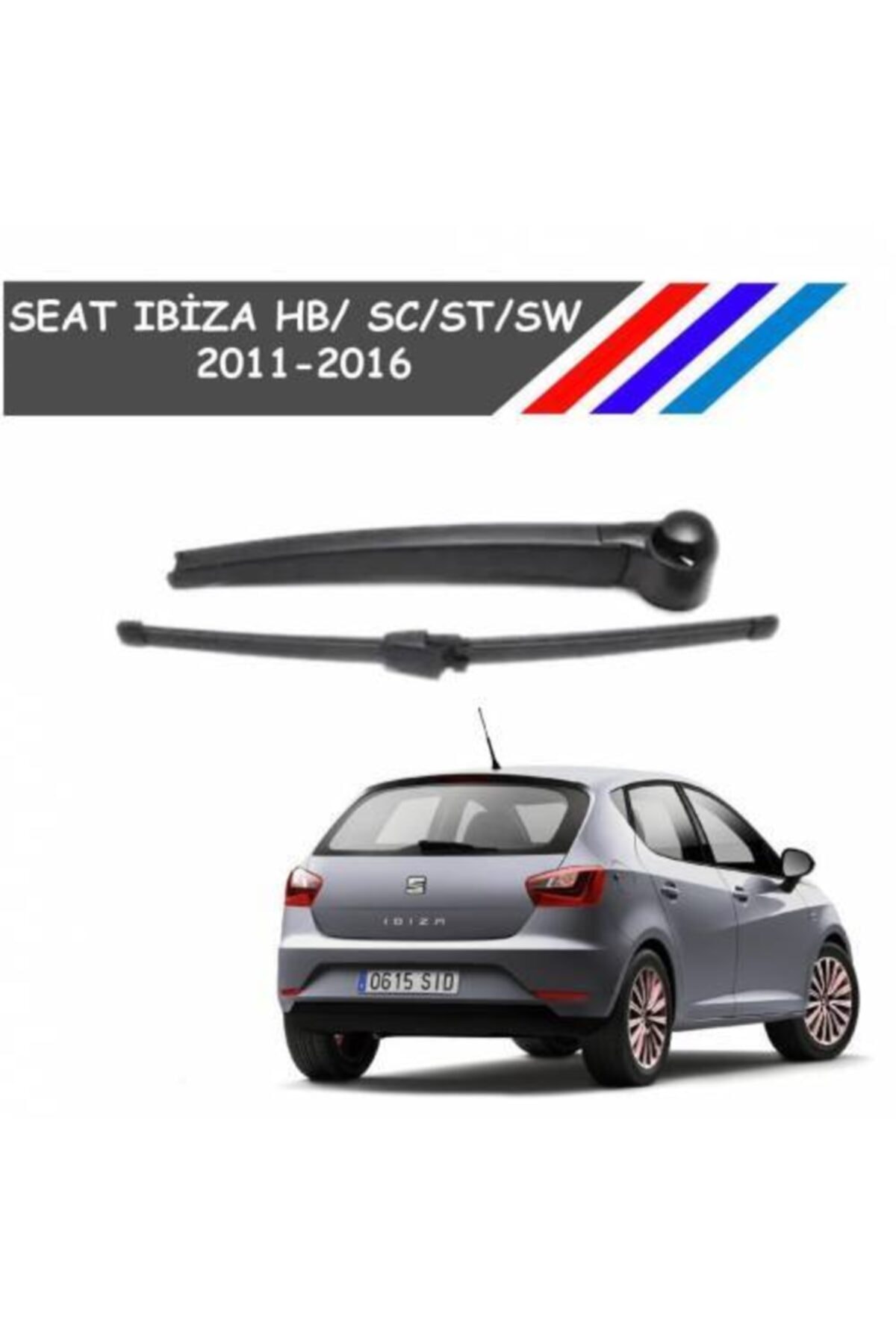 Seat Ibiza 2011 - 2016 Arka Silecek Kolu Ve Süpürgesi Takım Hb