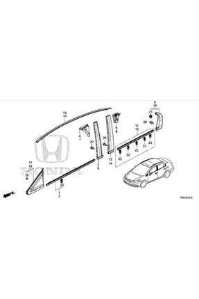 Honda Cıvıc Tavan Çıtası Sol Fb7 2012/2015 74316-TR0-A01-T