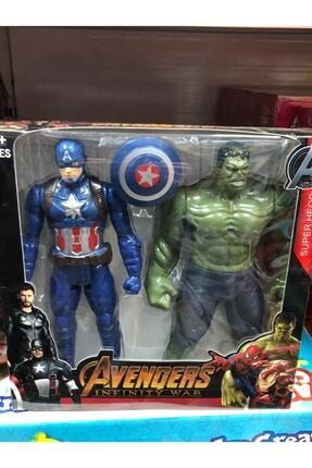 Marvel Kaptan Amerika Hulk Ikil Figür 24 cm evimona