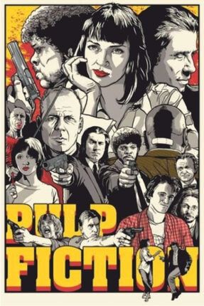 Pulp Fiction Sinema 70 Cm X 100 Dev Kuşe Poster (silindir Kolili Kargo Ile) 3193193453724