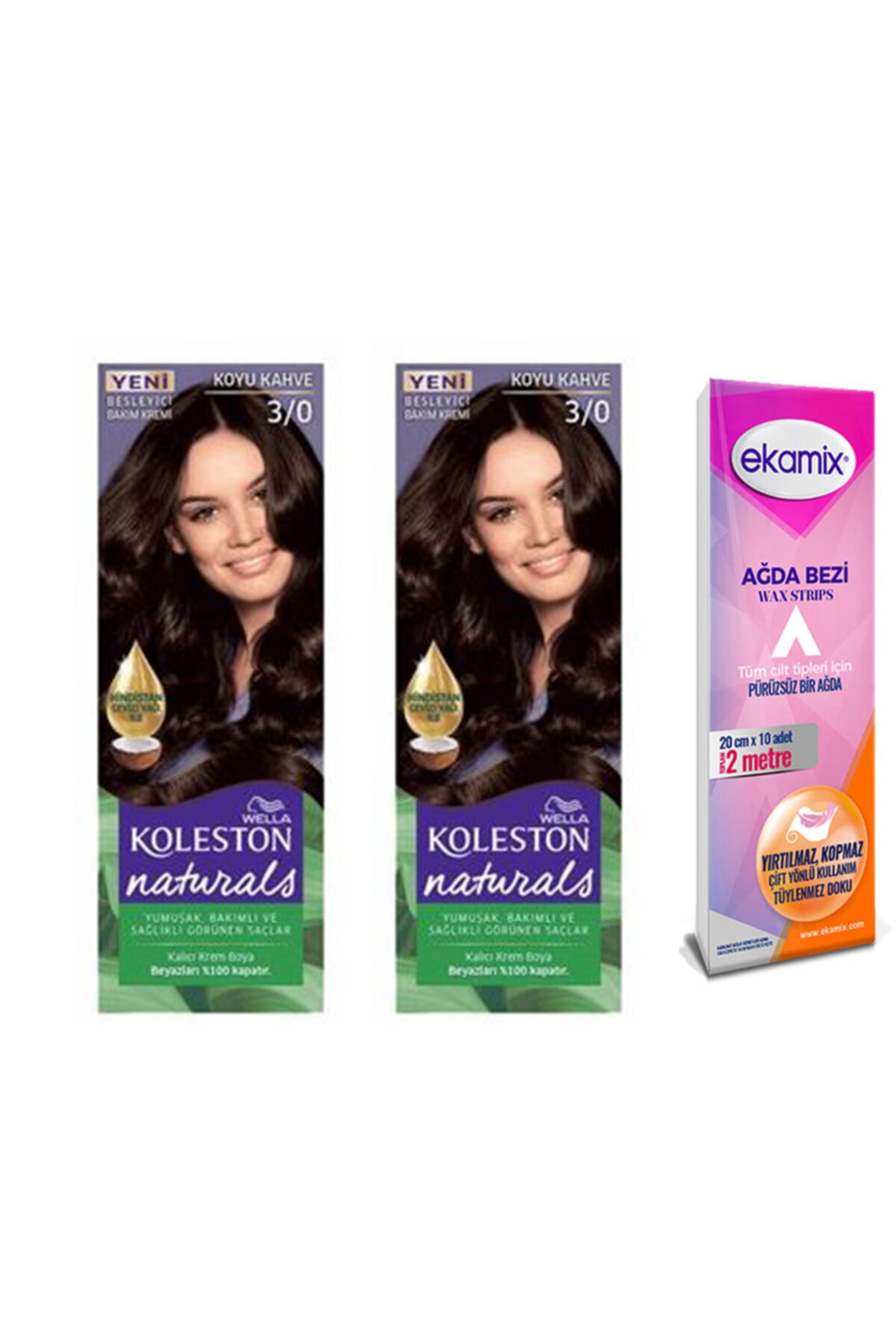 ولا رنگ تیوپی Naturals شماره ۳-۰ قهوه‌ای تیره، ۲ عدد