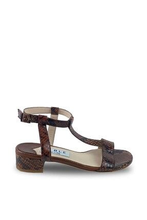 Piton Baskılı Mini Topuklu Sandalet (lb4170pa) LB4170PA