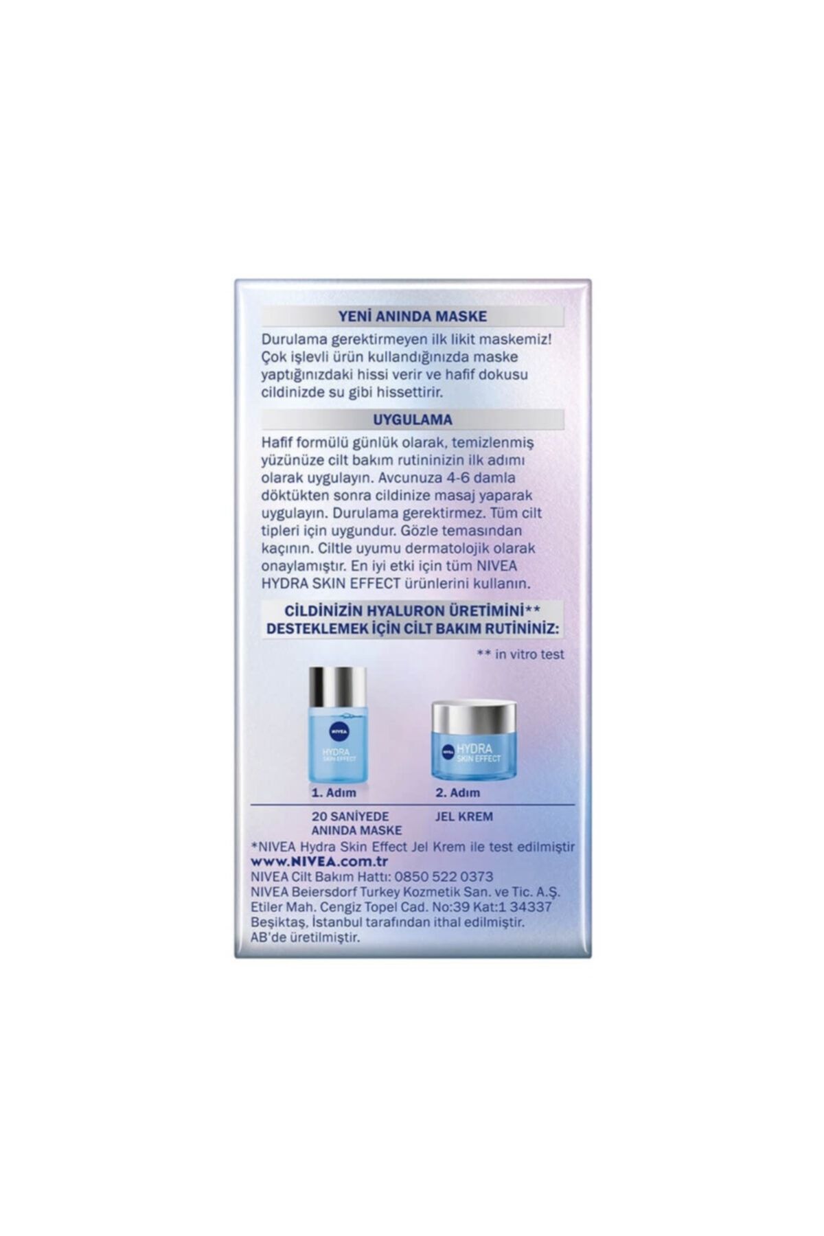 Nivea Hydra Skin Effect 20 Saniye Anında Maske Etkisi Jel ZO8309